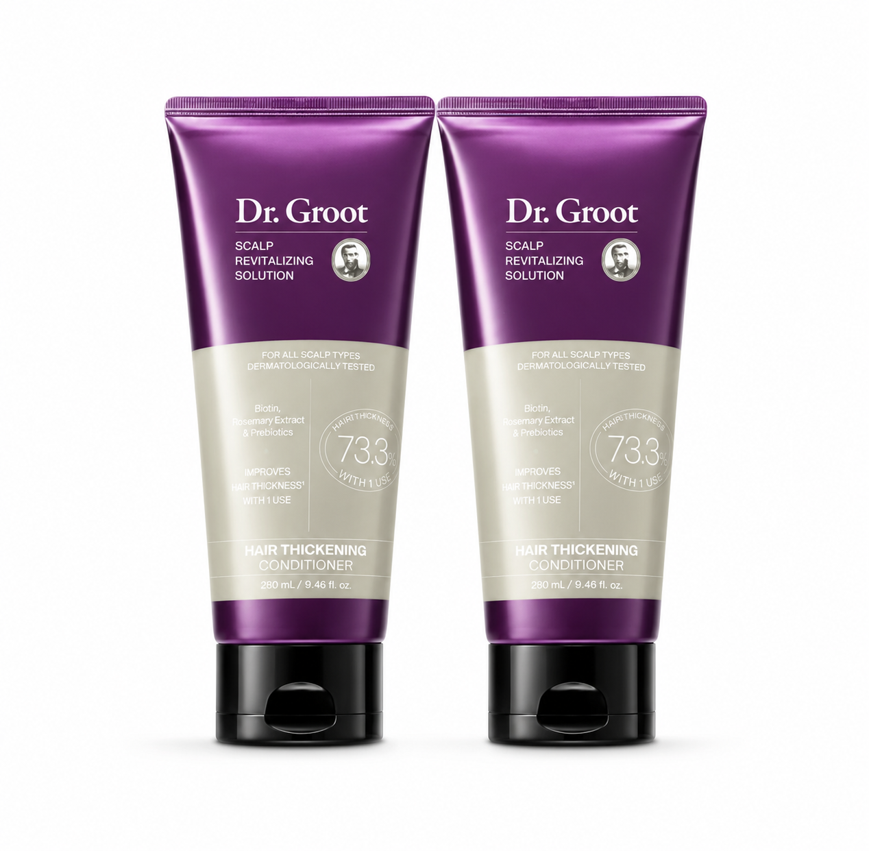 Dr. Groot Condicionador Revitalizante para o Couro Cabeludo 9,46 fl oz – 2 unidades
