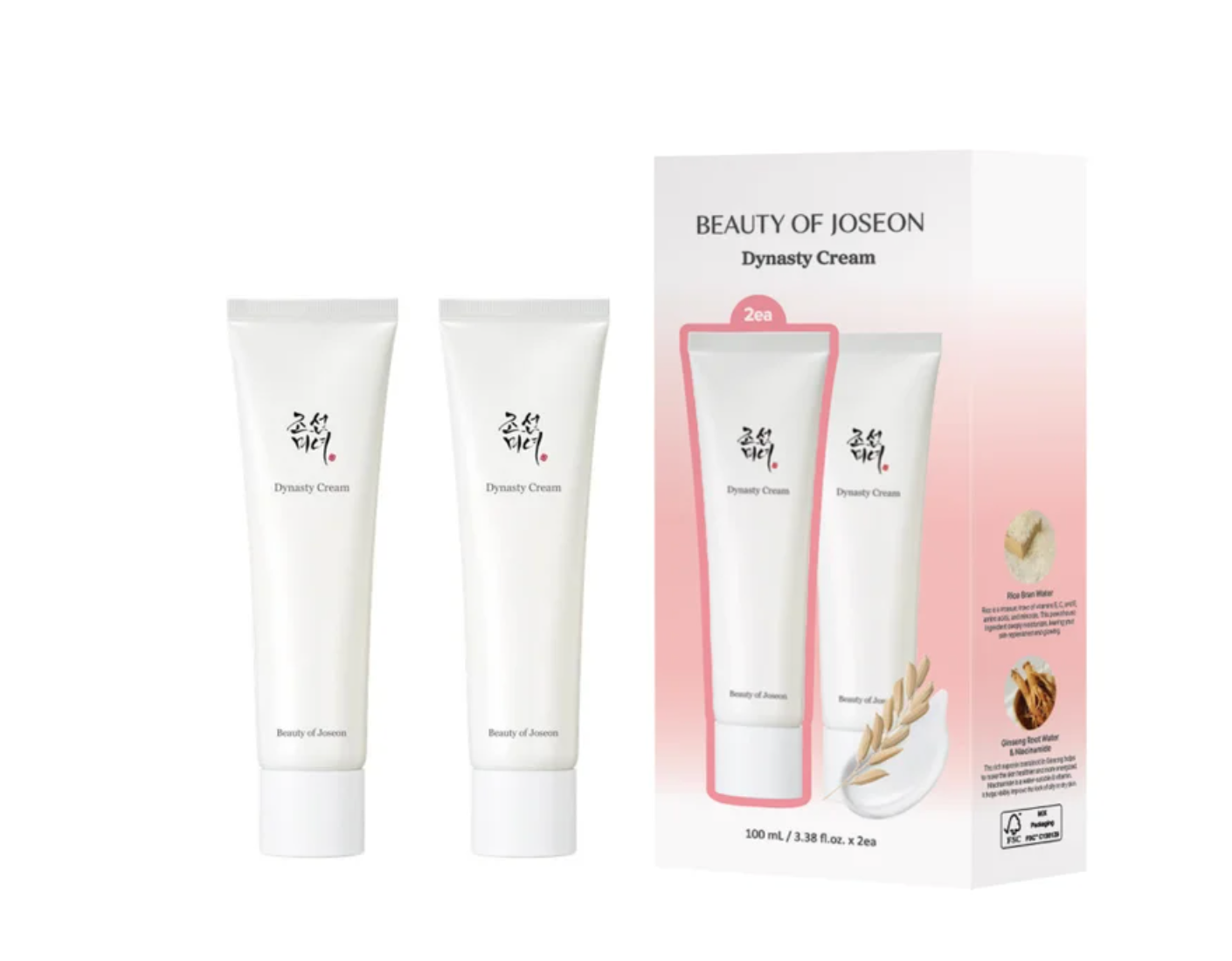 Creme Dynasty Beauty of Joseon 3,38 fl oz – Kit com 2 unidades