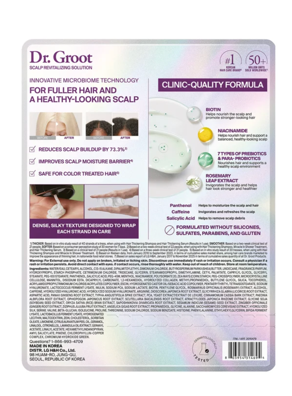 Dr. Groot Condicionador Revitalizante para o Couro Cabeludo 9,46 fl oz – 2 unidades