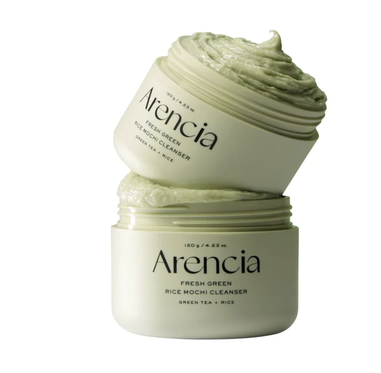Arencia Fresh Green Rice Mochi Cleanser 4,23 fl oz, pacote com 2 unidades