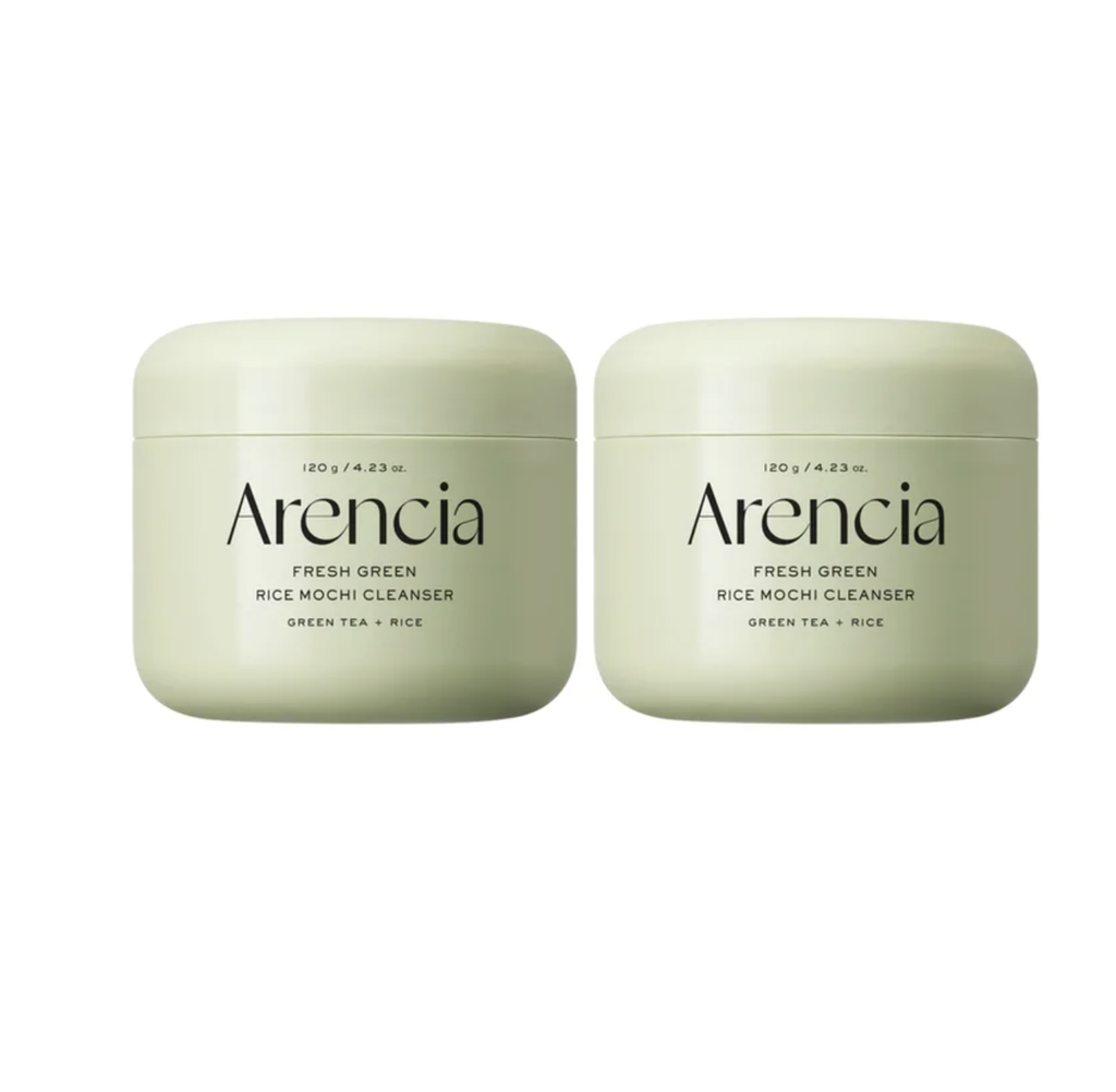 Arencia Fresh Green Rice Mochi Cleanser 4,23 fl oz, pacote com 2 unidades