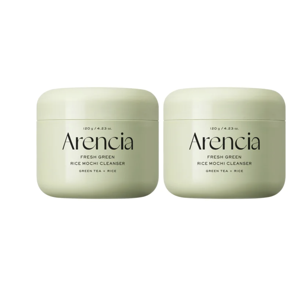 Arencia Fresh Green Rice Mochi Cleanser 4,23 fl oz, pacote com 2 unidades